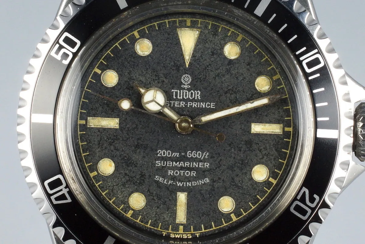 1963 Tudor Submariner 7928 PCG Gilt Chapter Ring Dial