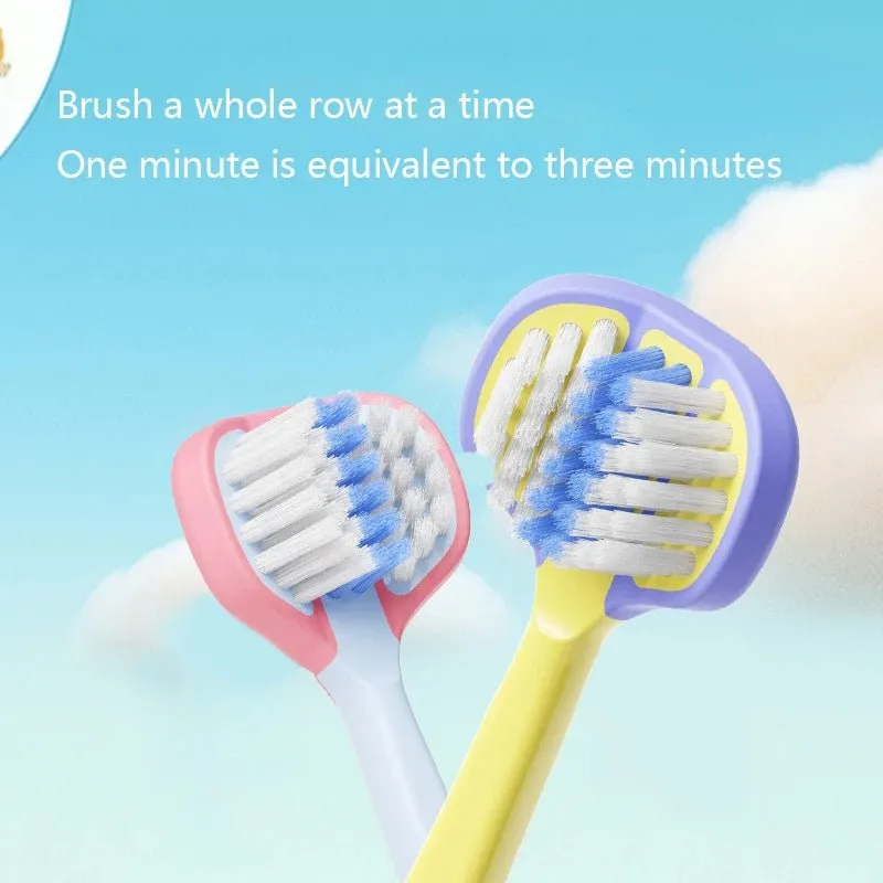 2-pcs Children's Toothbrush-Three-sided Soft Bristle