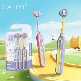 2-pcs Children's Toothbrush-Three-sided Soft Bristle