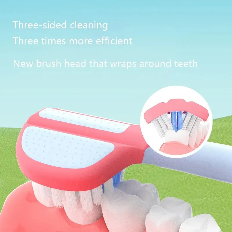 2-pcs Children's Toothbrush-Three-sided Soft Bristle