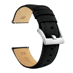 Amazfit Bip | Black Pittards® Performance Leather & Black Stitching