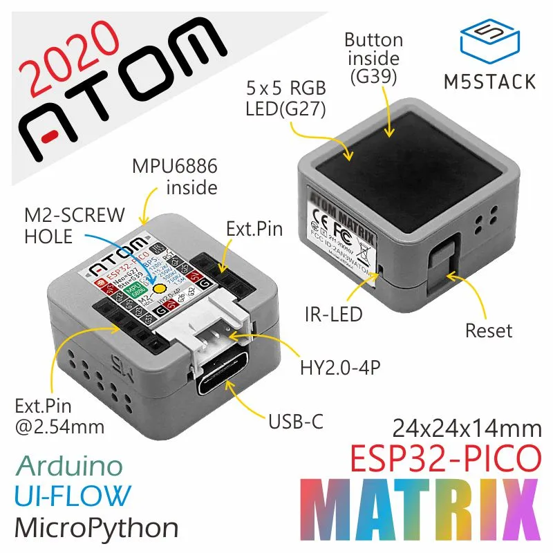 ATOM Matrix ESP32 Development Kit