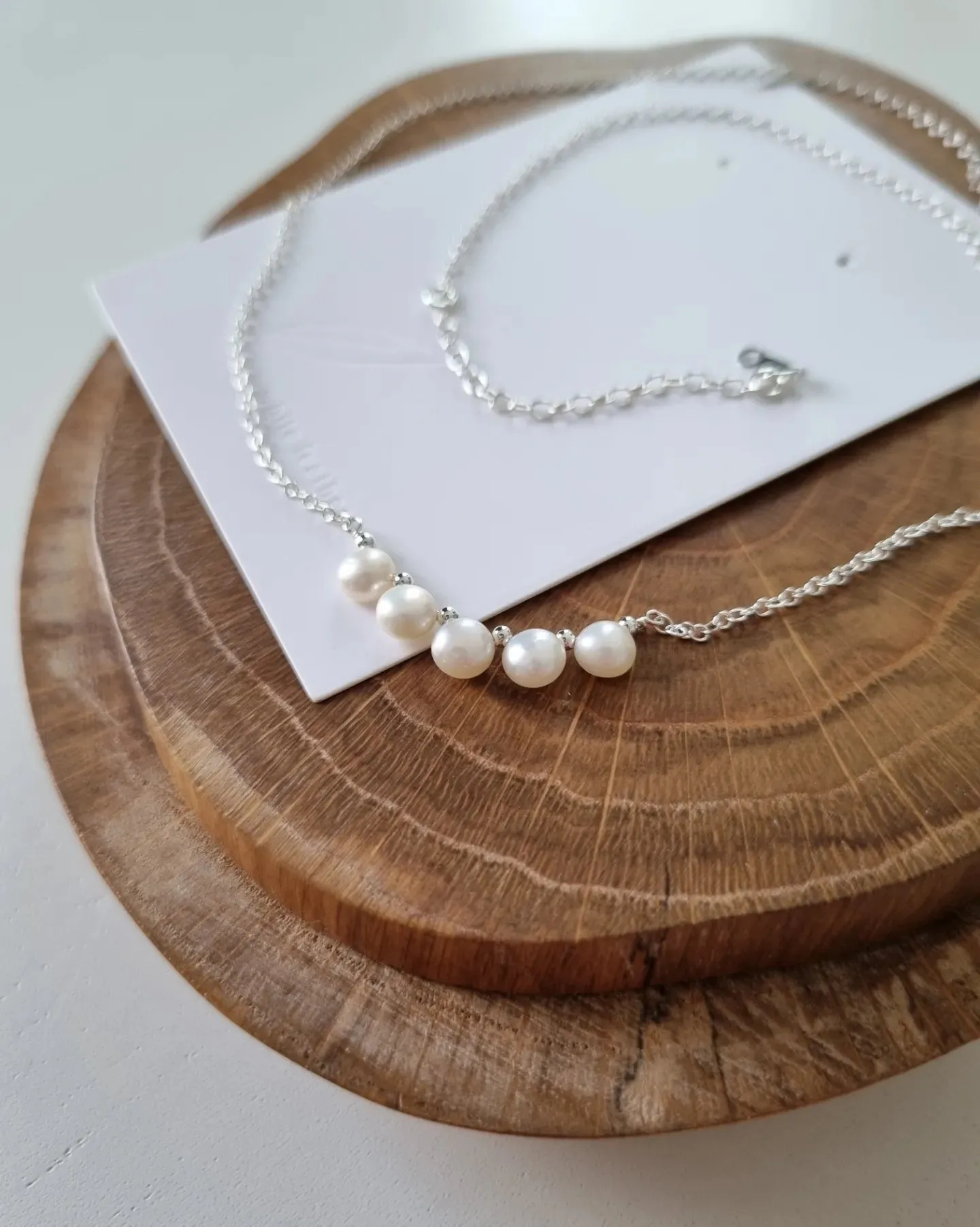 Bliss Necklace / Freshwater Button Pearls