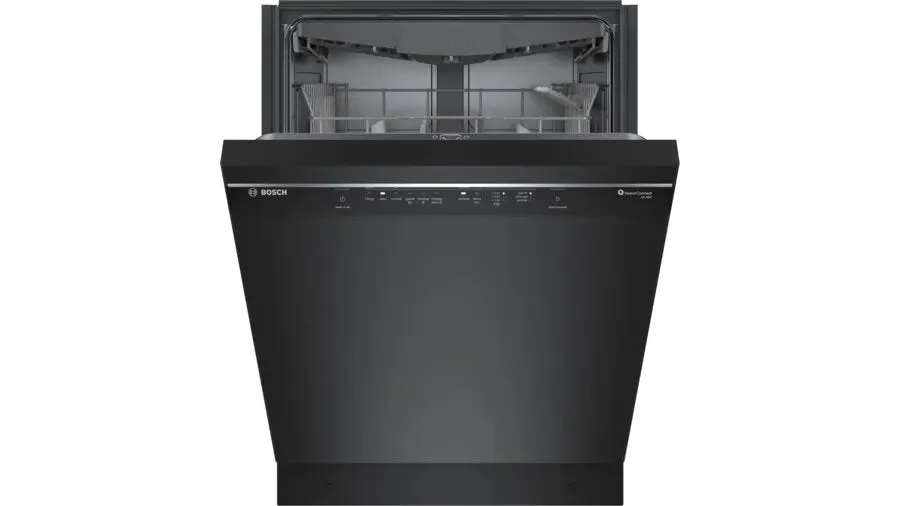 Bosch - 46 dBA Built In Dishwasher in Black - SHE53C86N