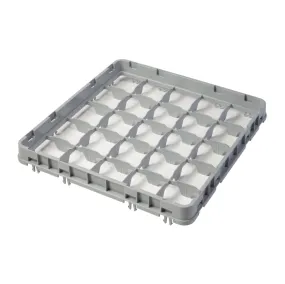 Cambro Half Drop Glass Rack Extender with 25 Compartments - Grey