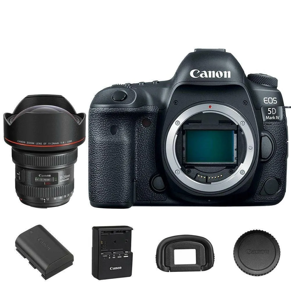 Canon 5D Mark IV EOS DSLR Camera with 11-24mm f/4L EF USM Lens