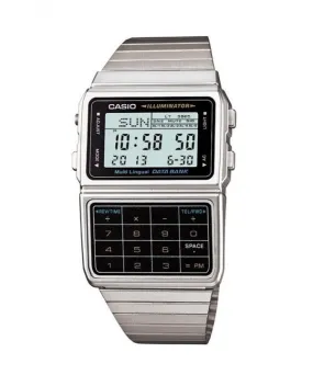 Casio Digital Stainless Steel Data Bank Multi-Lingual DBC-611-1DF DBC611-1DF Men's Watch