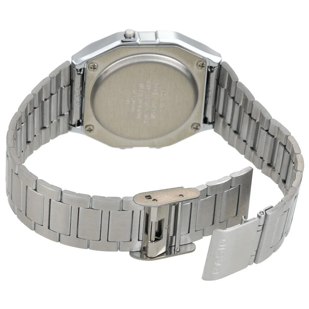 Casio Men's Classic Digital Grey Dial Stainless Steel Chrono Stop Watch | A158WA-1