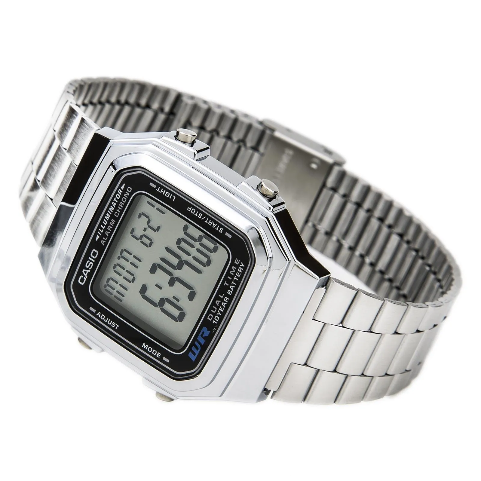 Casio Unisex Classic Casual Chronograph Digital Dial Alarm Dual Time Watch | A178WA-1A