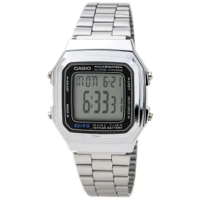 Casio Unisex Classic Casual Chronograph Digital Dial Alarm Dual Time Watch | A178WA-1A