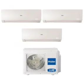 Climatizzatore Condizionatore Haier Trial Split Inverter serie FLEXIS PLUS WHITE 7 7 12 con 3U55S2SR3FA R-32 Wi-Fi Integrato Colore Bianco 7000 7000 12000