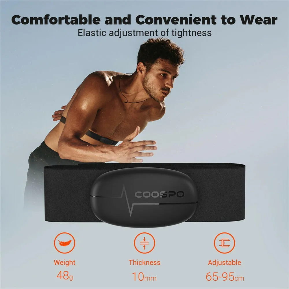 COOSPO H6M Chest Heart Rate Monitor Strap Bluetooth 4.0 ANT  Heart Rate Sensor Waterproof For Garmin Wahoo