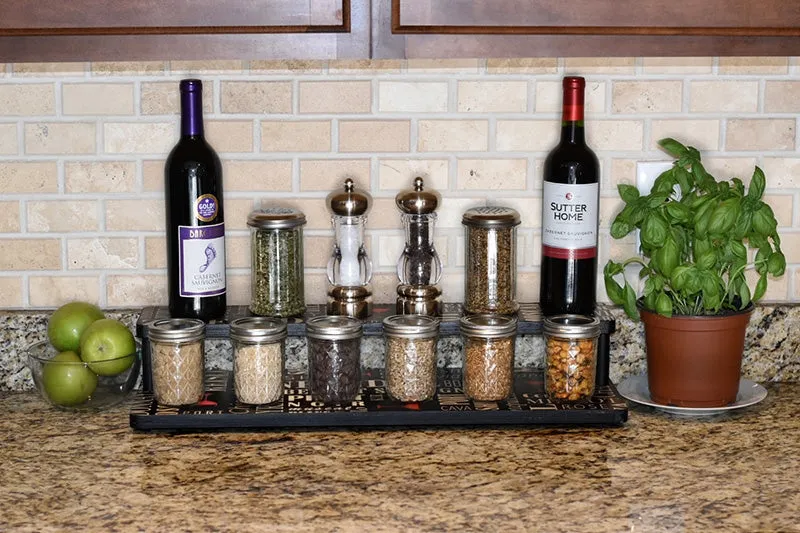 Counter Caddies™ - "WINE" Themed Artwork - Straight Shelf - 24" Length