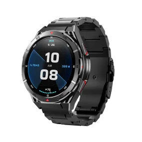 Dateoy K-Rex 4 Rugged Smartwatch - Dual-Band GPS, 150  Sports Modes, 480mAh Battery, Bluetooth Calling, AI Voice Assistant, 3 ATM Waterproof