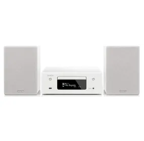 Denon CEOL N10 Receiver With SCN10 Speakers Bundle White