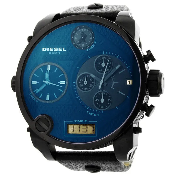 Diesel SBA Chronograph Blue/Black Dial Analog Digital Men's Watch DZ7127