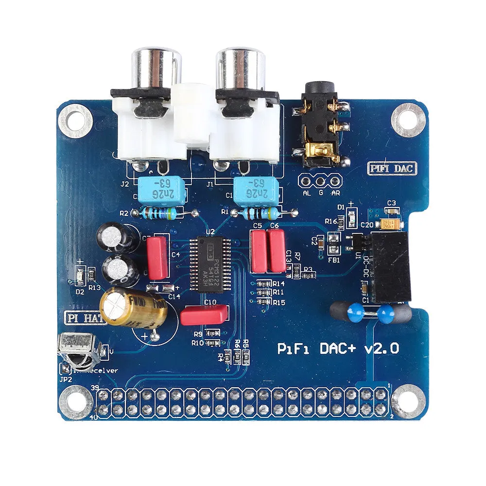 [Discontinued] Hi-Fi DAC Audio Sound Card Module I2S LED interface for Raspberry Pi 3 Pi 2 B 