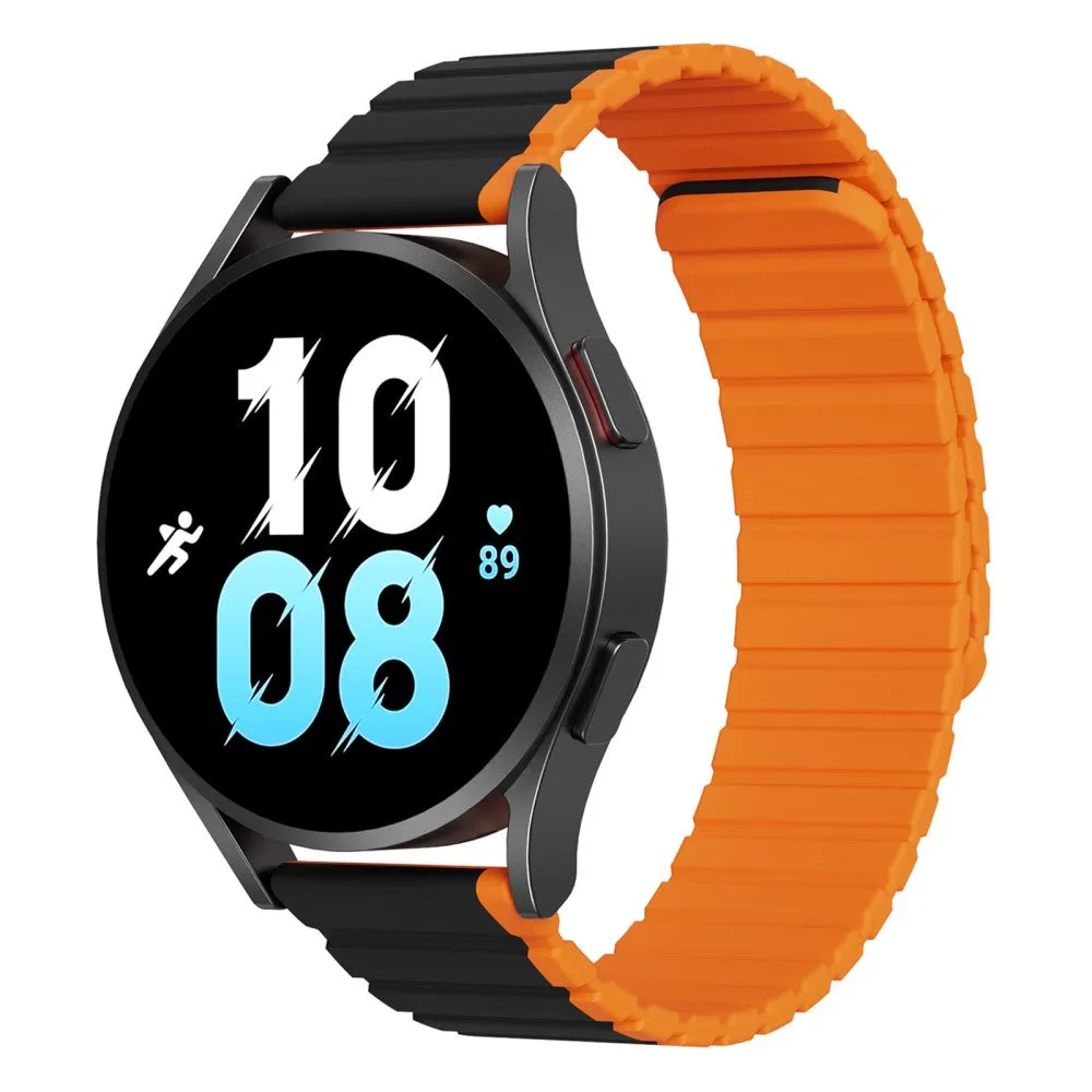 Dux Ducis - Amazfit Balance Magnet Silicone Wristband (joint circumference: 175-235mm) - Black / Orange