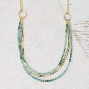 Emerald Solara Necklace