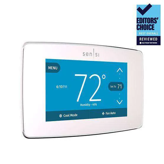 Emerson 1F95U-42WF Sensi™ Touch Wi-Fi Smart Thermostat, Programmable,  4 Heat - 2 Cool