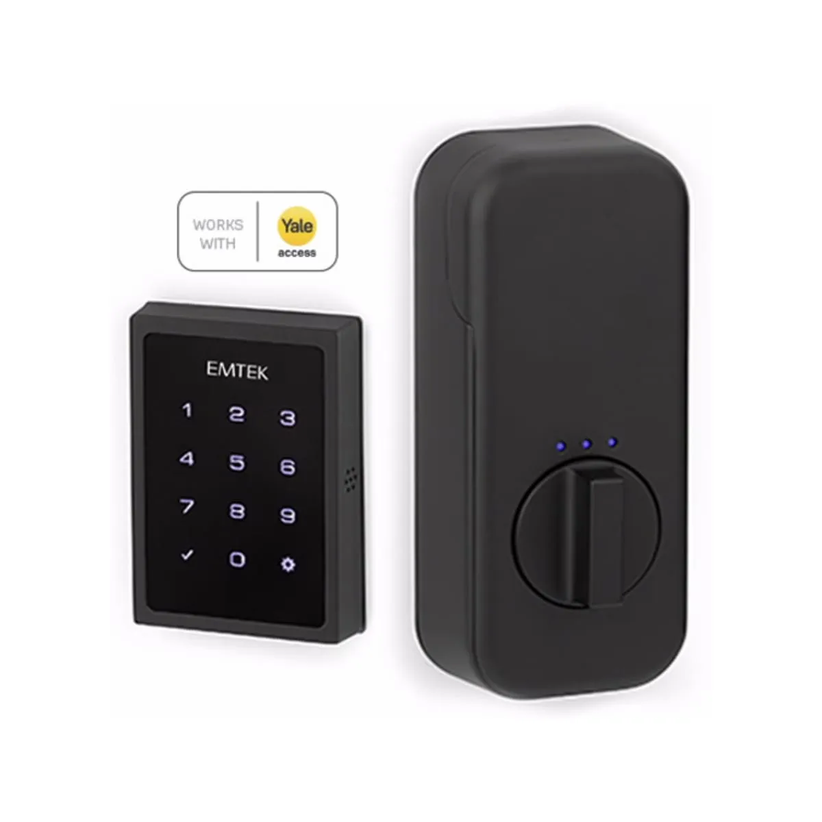 Emtek EMPowered Motorized Touchscreen Smart Keypad Deadbolt - Works with Yale Access App