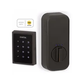 Emtek EMPowered Motorized Touchscreen Smart Keypad Deadbolt - Works with Yale Access App