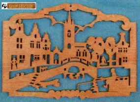 European Scene Fretwork Pattern