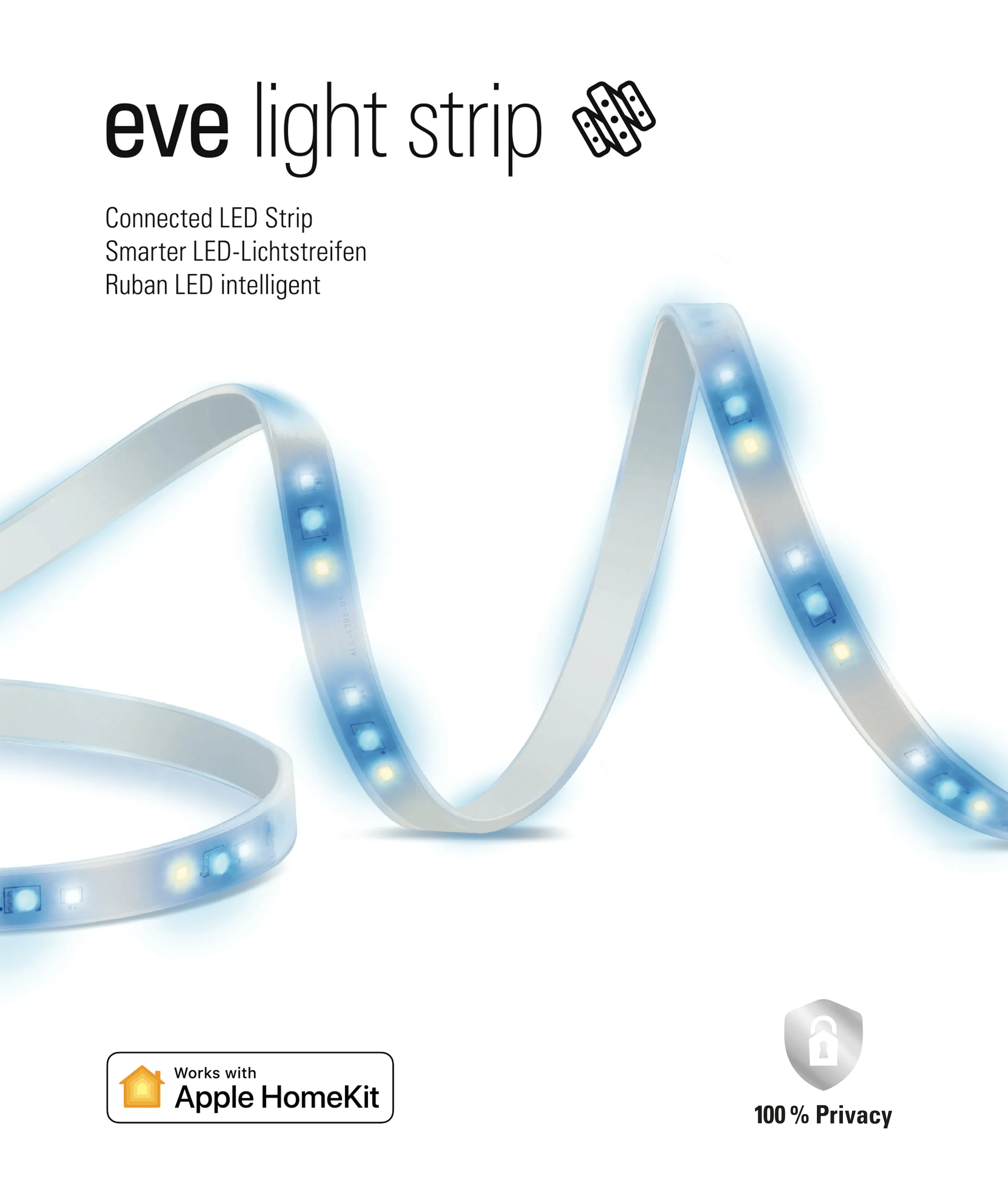 Eve Smart 2m LED Extension Strip Light with Apple HomeKit technology