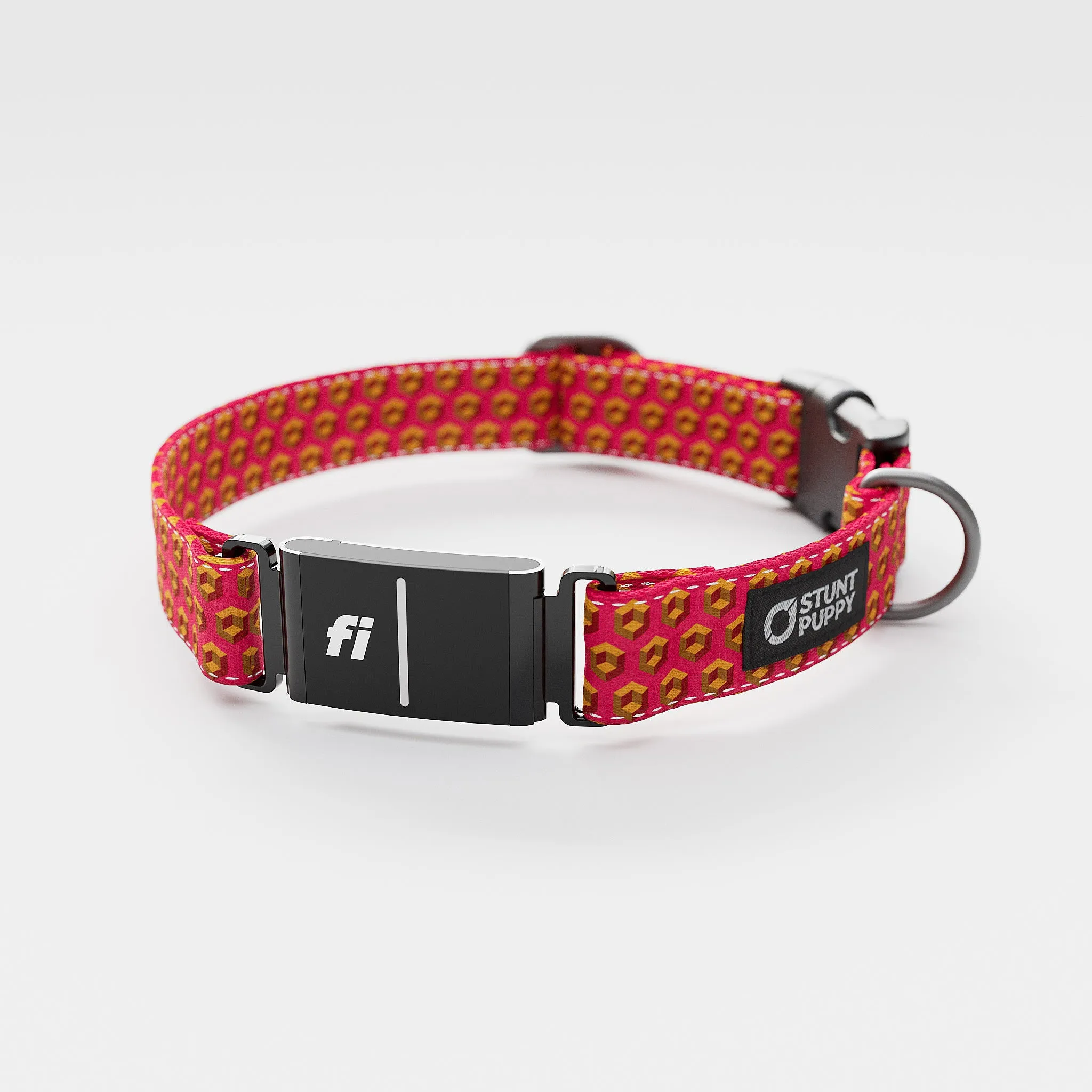 Fi GPS Included Cubular Orange Everyday Collar (6 month subscription)