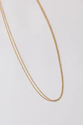 FINAL SALE - Olivia Gold Layered Chain Necklace