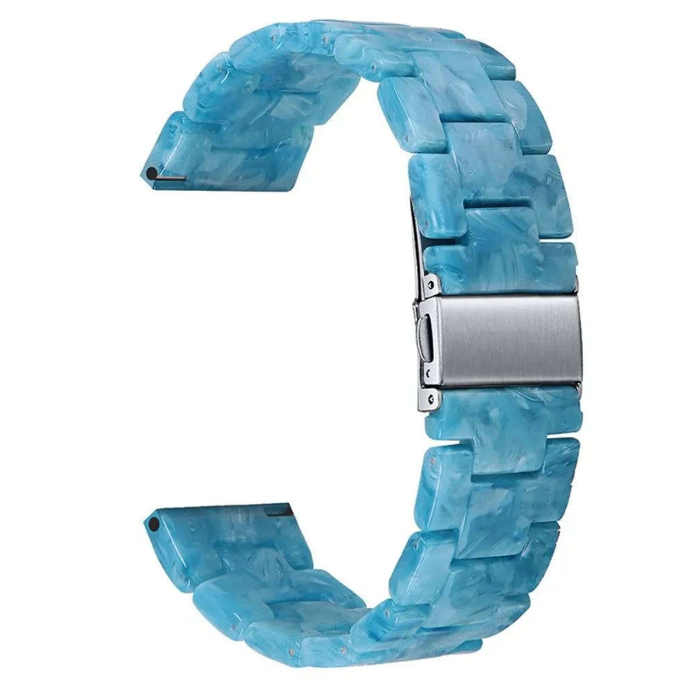 Fitbit Versa 2 /  Versa Lite cool resin watch strap  - Blue Marble