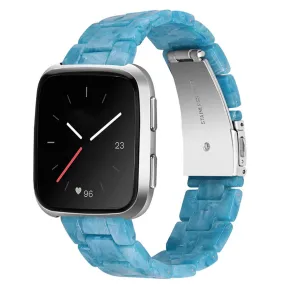 Fitbit Versa 2 /  Versa Lite cool resin watch strap  - Blue Marble