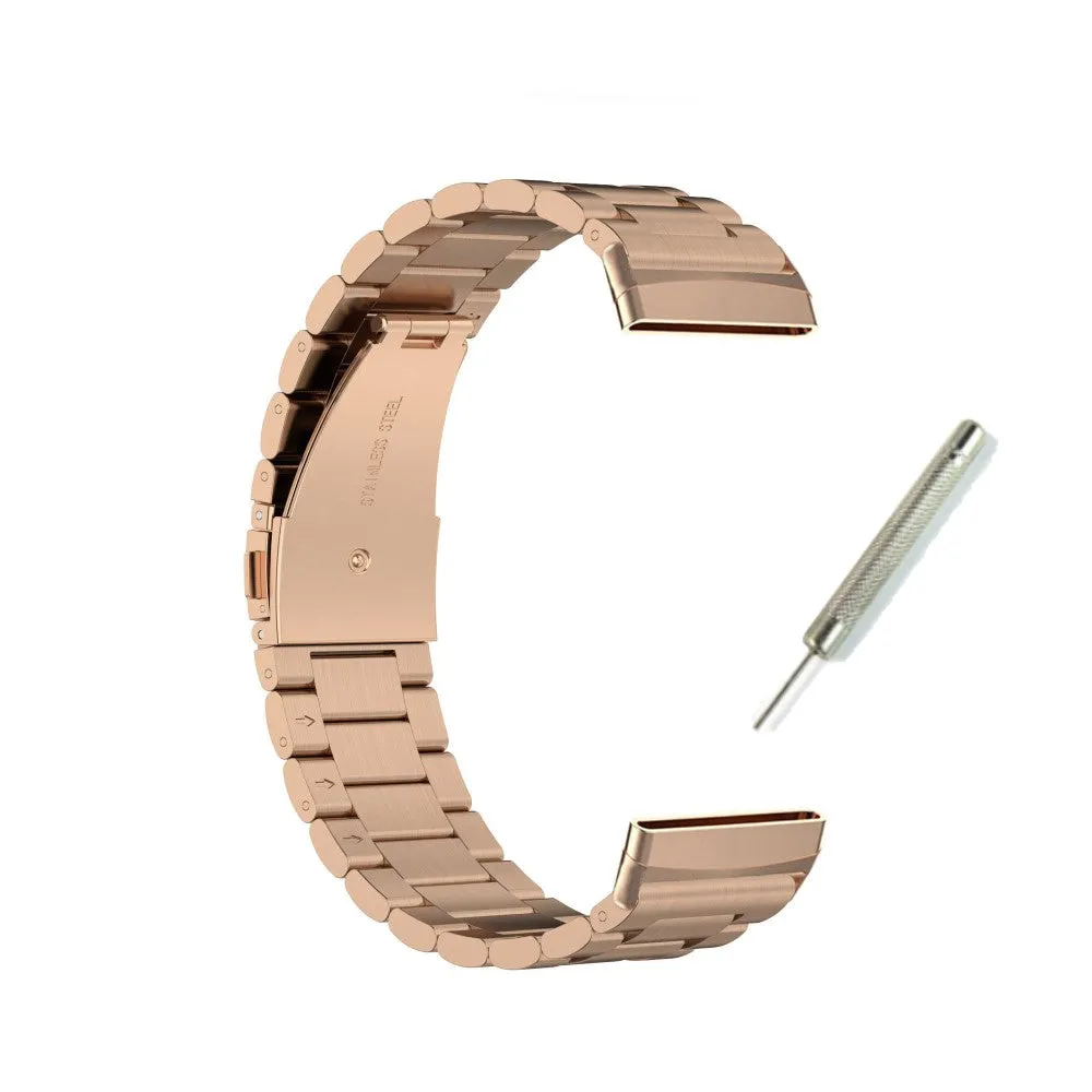 Fitbit Versa 4 / Sense 2 stainless steel bracelet with folding clasp - rose gold