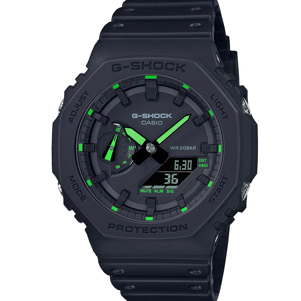 G-Shock GA2100-1A3 Neon Accent Series 'CasiOak'