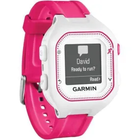 Garmin 010-01353-21 Forerunner 25 GPS Running Watch (Small White-Pink)