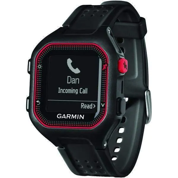 Garmin 010-N1353-00 Refurbished Forerunner 25 GPS Running Watch (Large Black-Red)