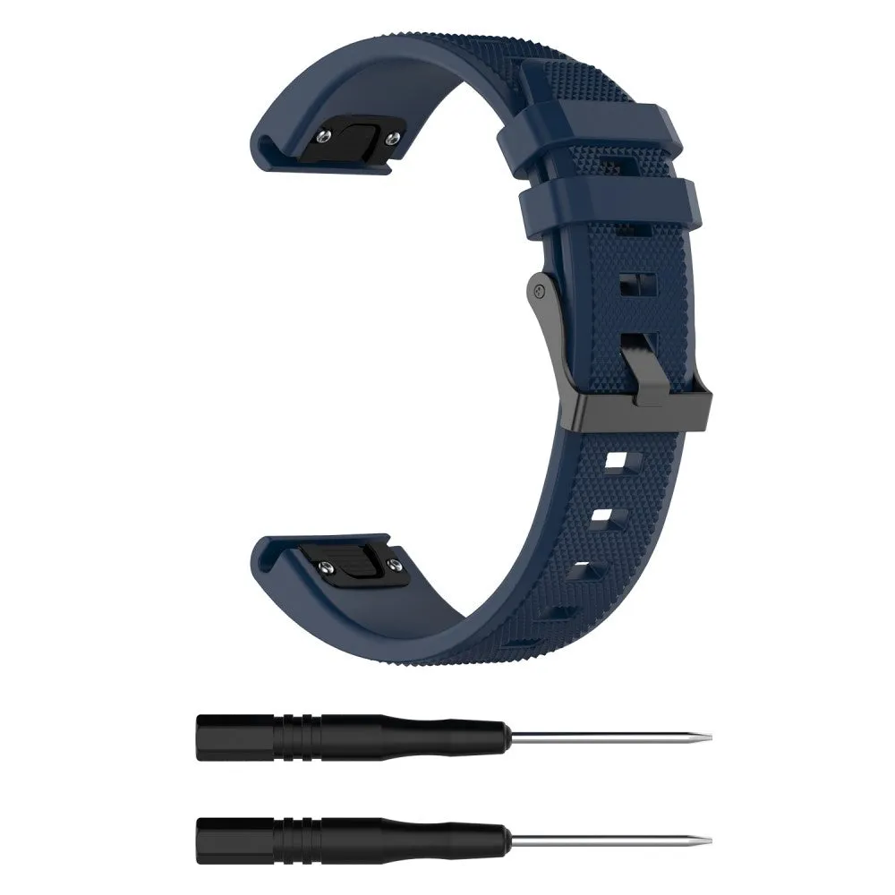 Garmin D2 Delta silicone sports bracelet with 22mm quick release (170-220 mm) - dark blue