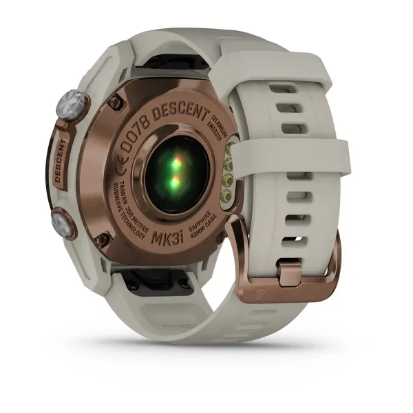 Garmin Descent™ Mk3i – 43 mm Bronze PVD Titanium with French Grey Silicone Band