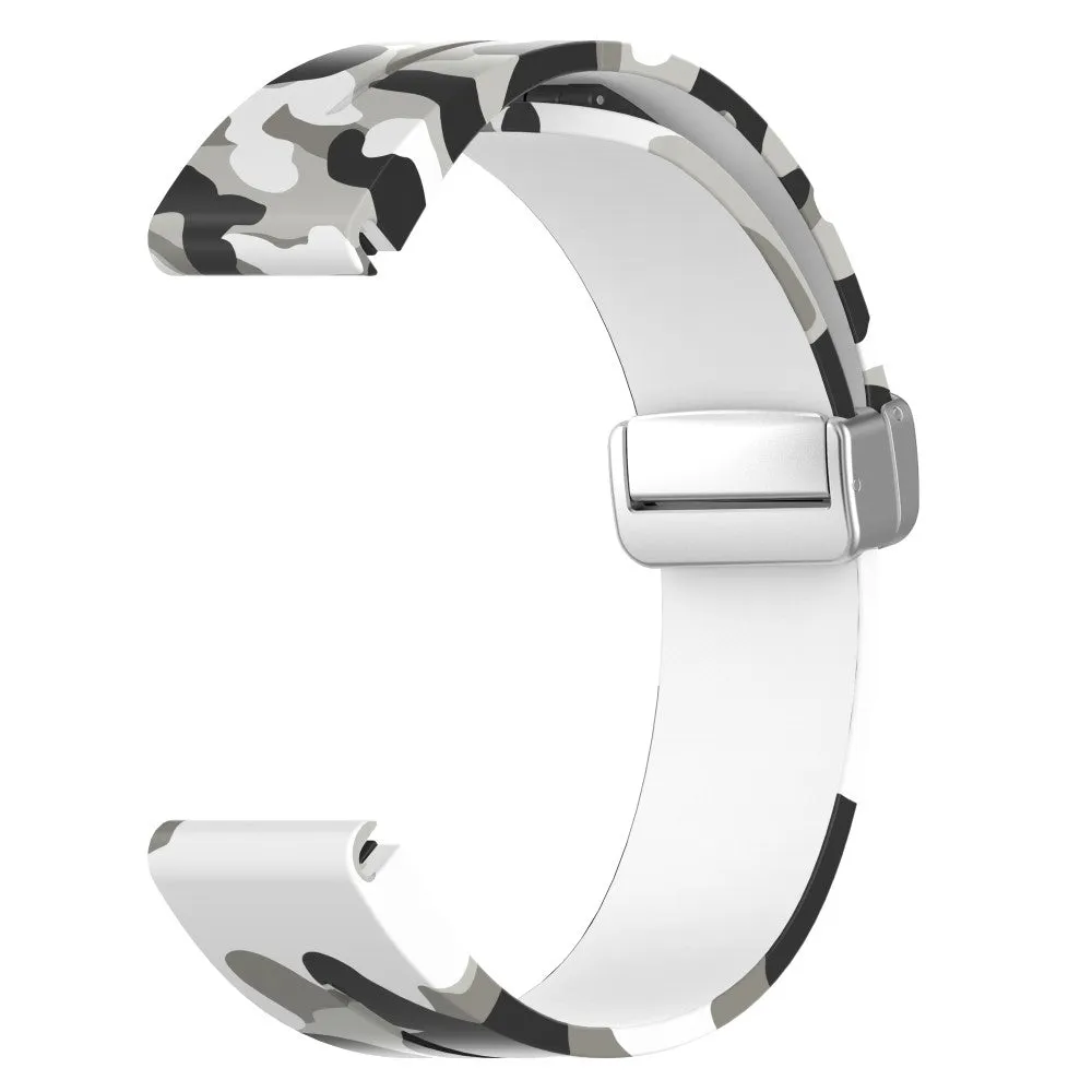 Garmin Fenix 6S silicone sports bracelet with magnetic clasp - camouflage / white