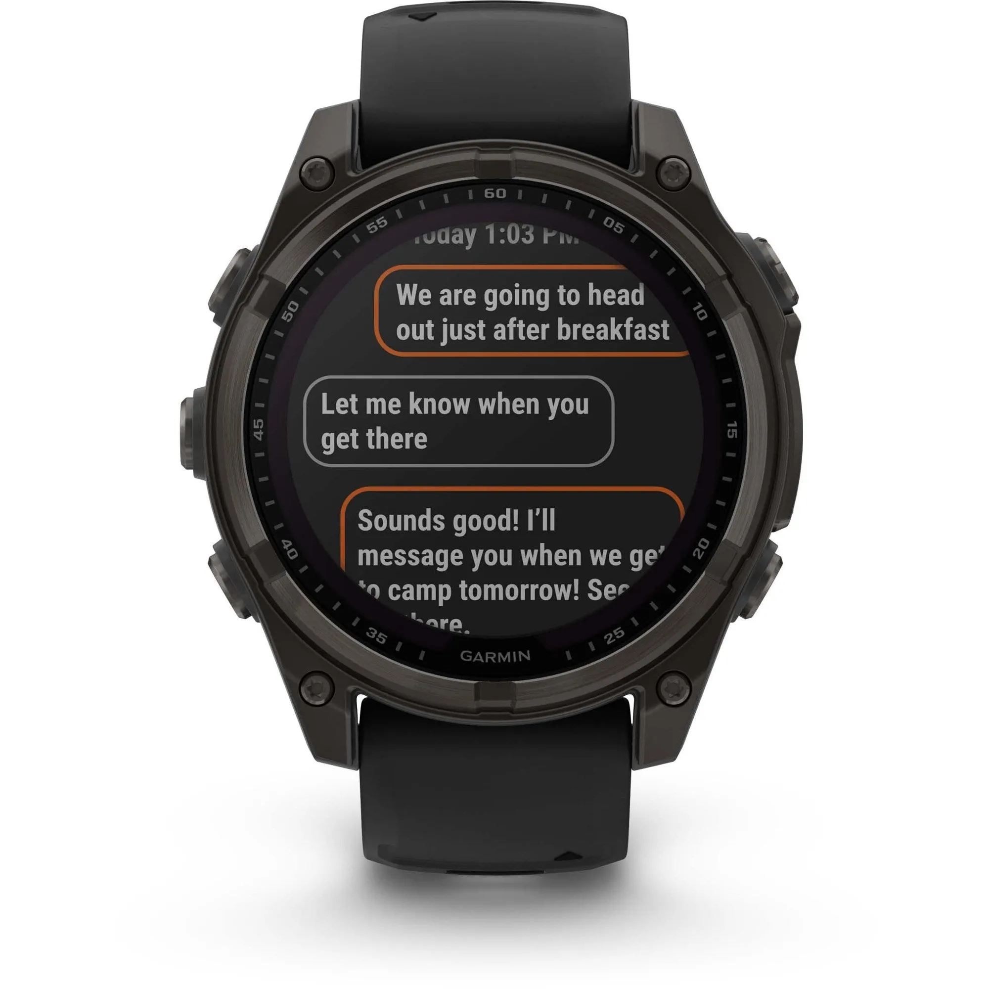 Garmin | Fenix 8 Solar Sapphire | Carbon Gray DLC Titanium/Black