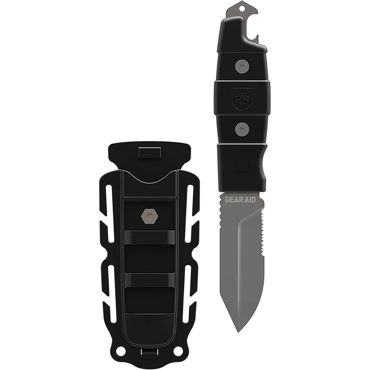 Gear Aid 3" Buri Drop Point Fixed Blade Utility Knife with Sheath