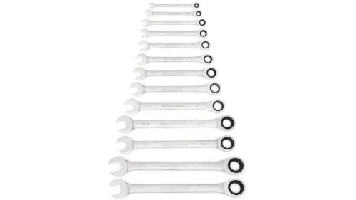 GEARWRENCH 13-Piece 72-Tooth 12 Point Ratcheting Combination SAE Wrench Set