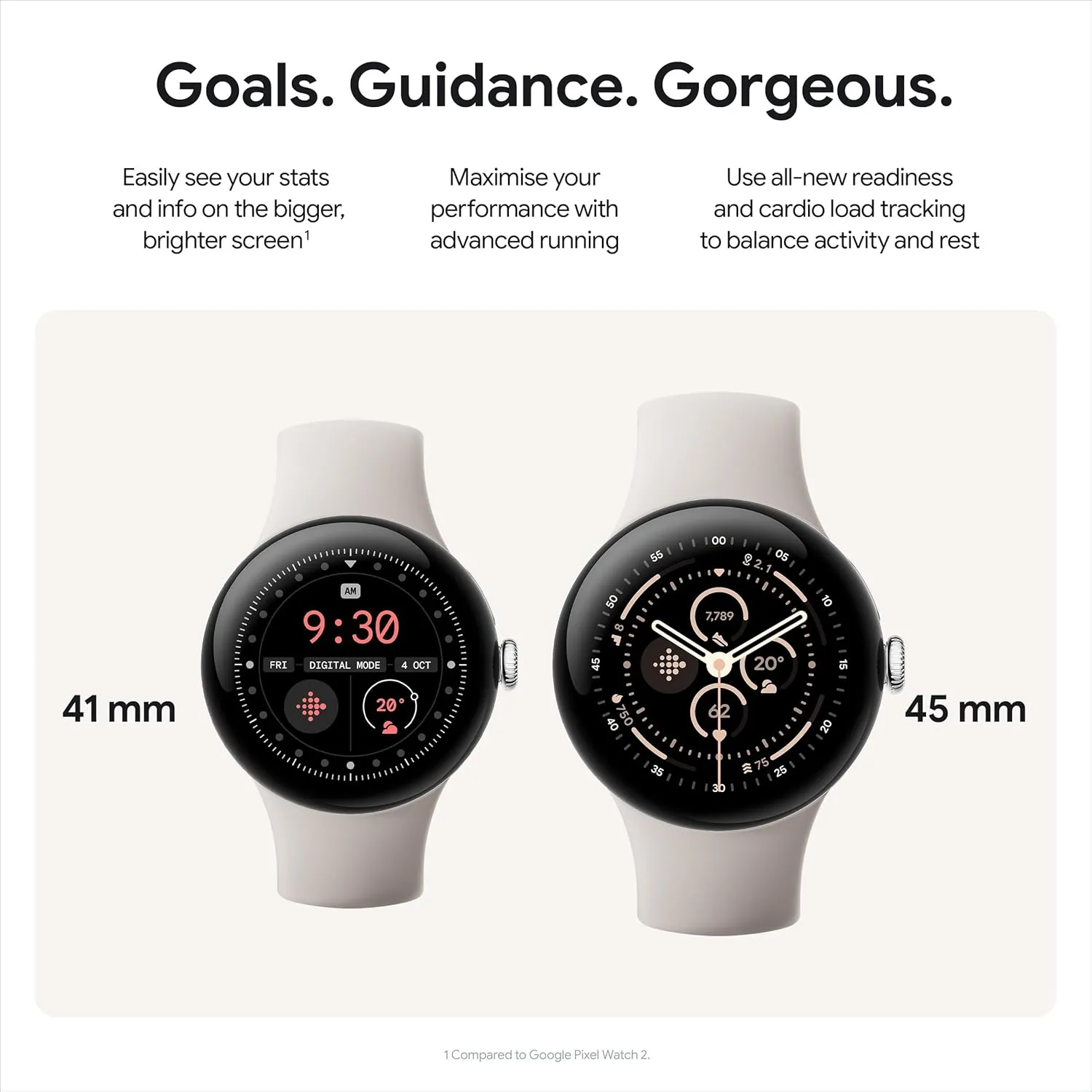 Google Pixel Watch 3 (41mm) – Android Smartwatch with Heart Rate Tracking, Advanced Running Features from Fitbit, Fitness Insights, 24-Hour Battery – Matte Black Aluminium Case, Obsidian