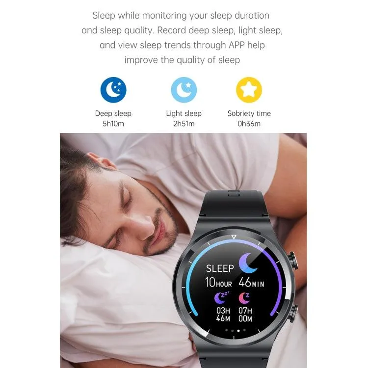 GT69 Smart Watch with 1.3" IPS Touch Screen, IP67 Waterproof, Bluetooth Earphones, and Health Monitoring Features