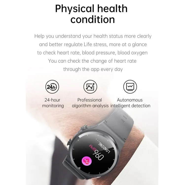 GT69 Smart Watch with 1.3" IPS Touch Screen, IP67 Waterproof, Bluetooth Earphones, and Health Monitoring Features