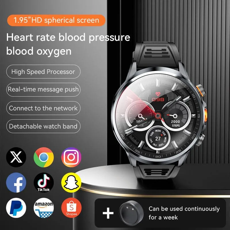 H18 Round Screen Card Smart Watch