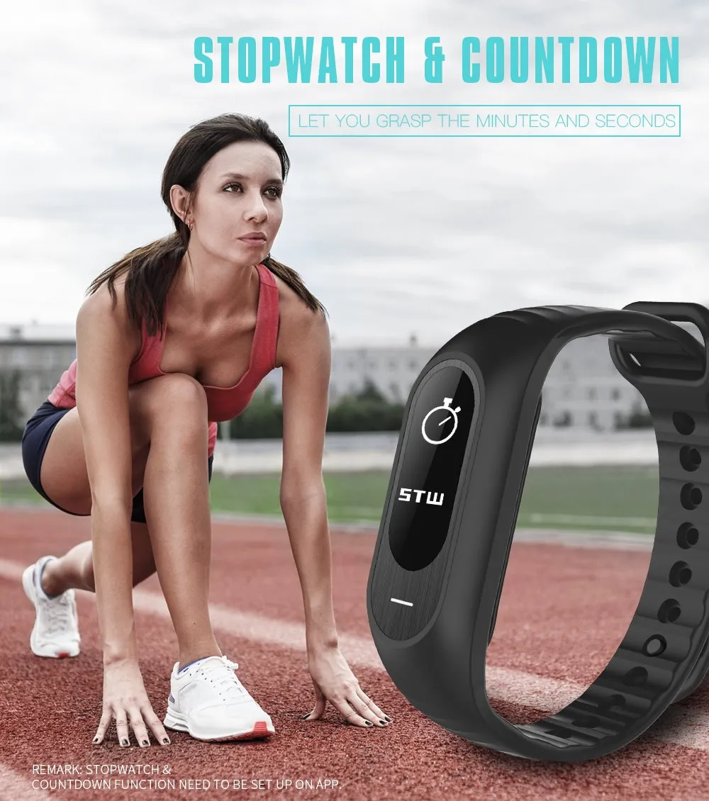 Hangoverr Power Beat Water Resistant Smart Fitness Activity Tracker Band