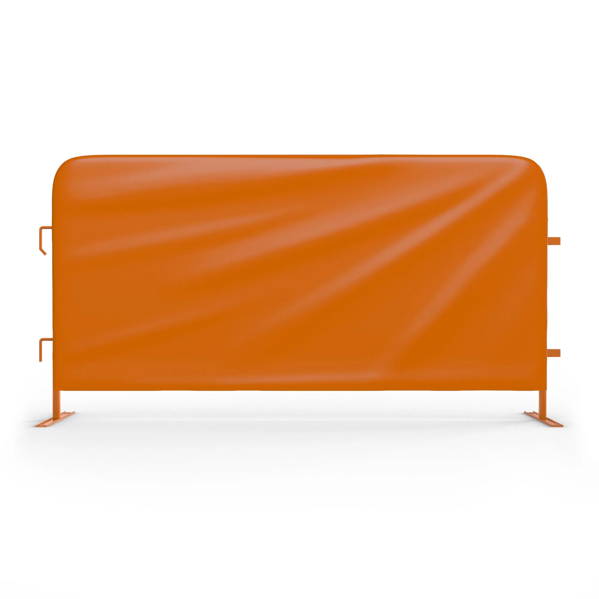 Heavy Duty Interlocking Steel Barricade, 8.5 Ft., Safety Orange - Angry Bull Barricades