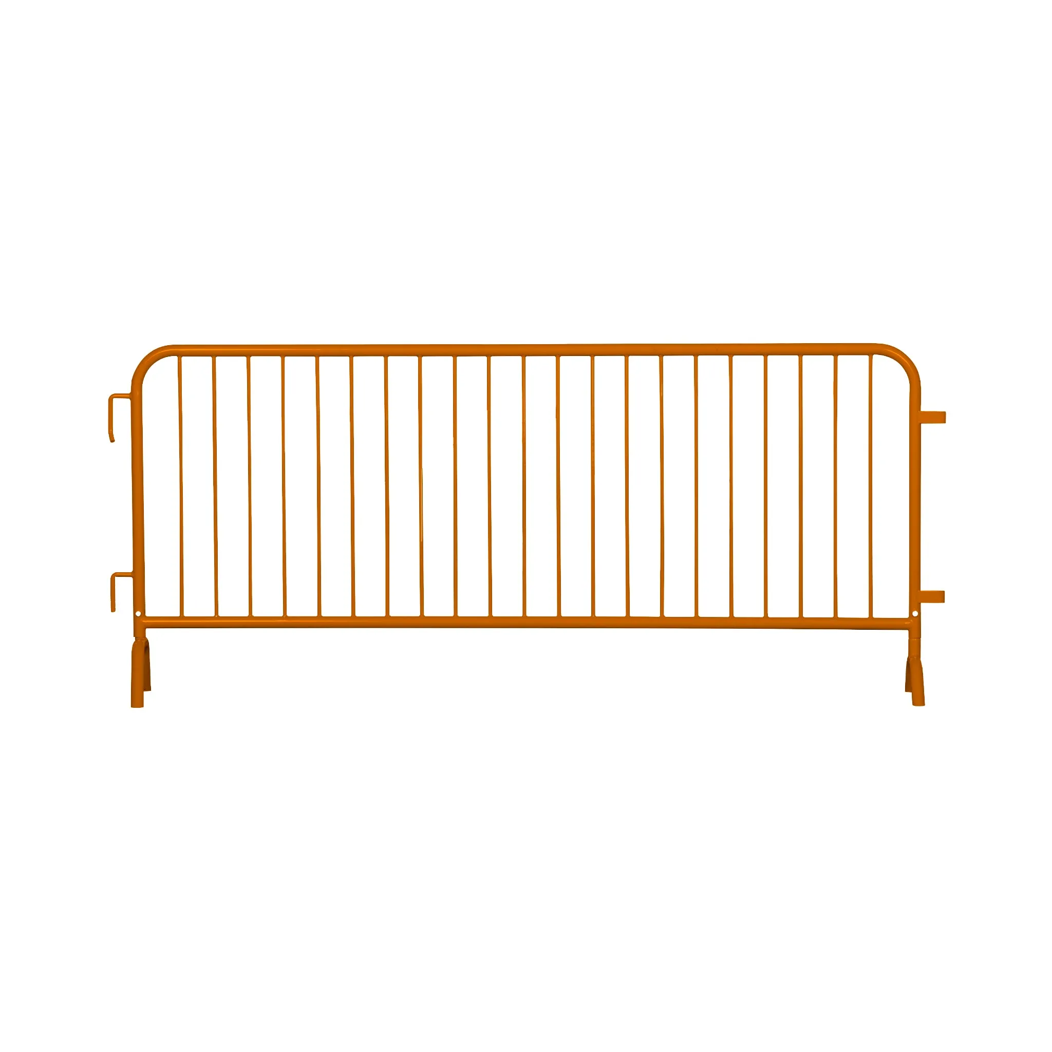 Heavy Duty Interlocking Steel Barricade, 8.5 Ft., Safety Orange - Angry Bull Barricades