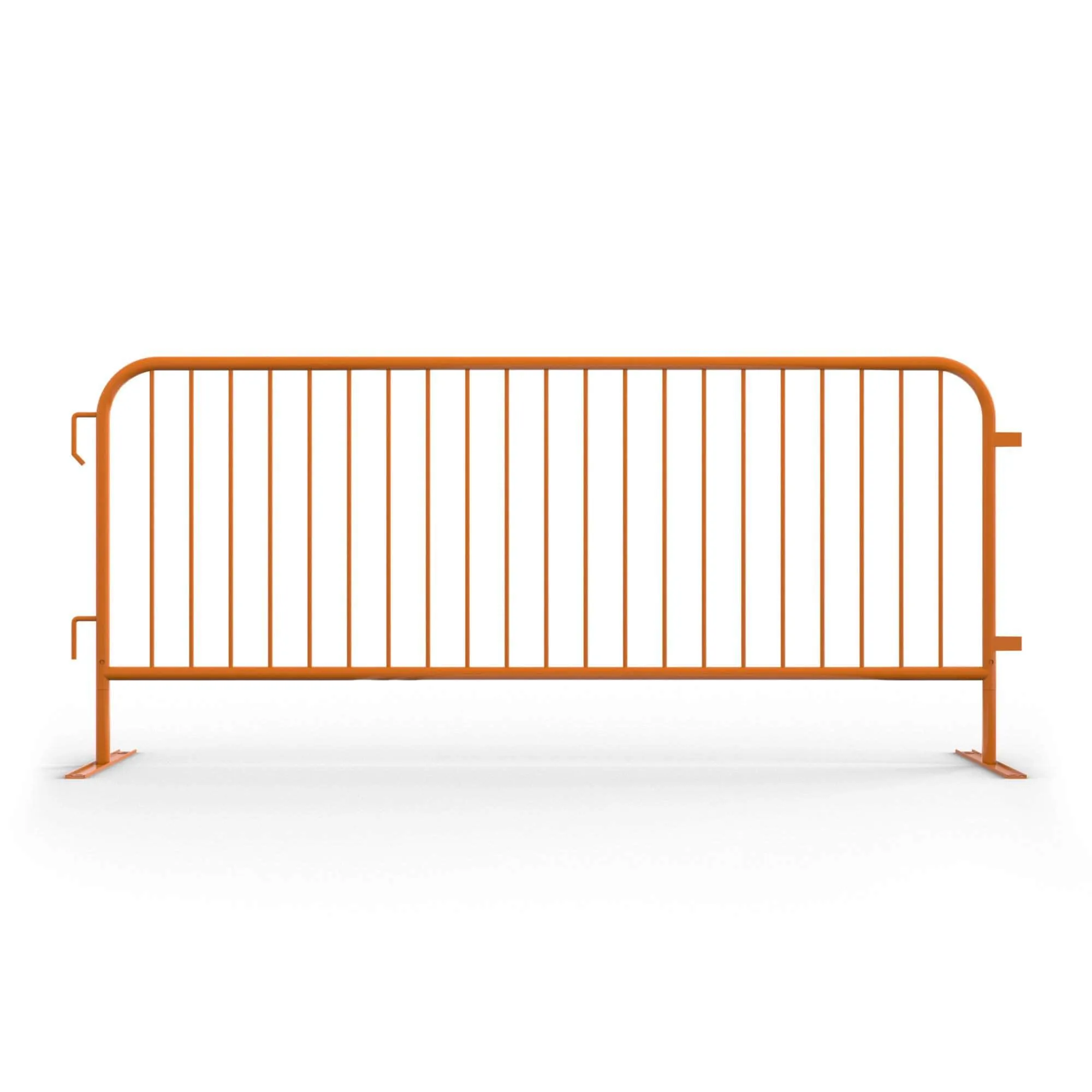 Heavy Duty Interlocking Steel Barricade, 8.5 Ft., Safety Orange - Angry Bull Barricades